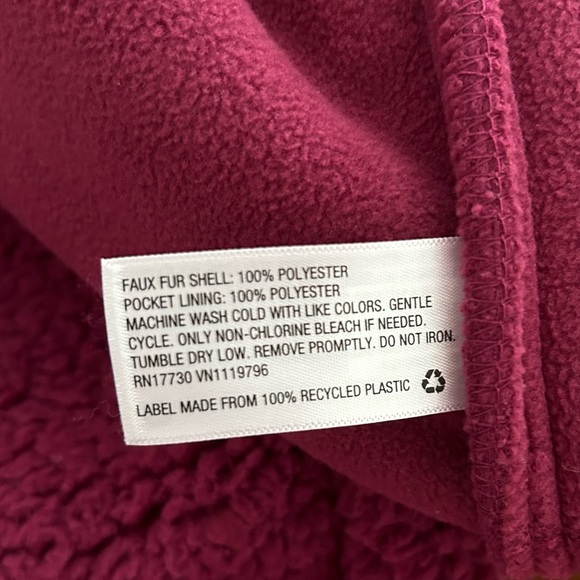 Universal Thread Women's Sherpa Anorak Jacket SZ Small Purple Zip Front NEW - Picture 8 of 9